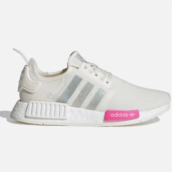 adidas gazelle silver green womens Huckle Sneakers Pink